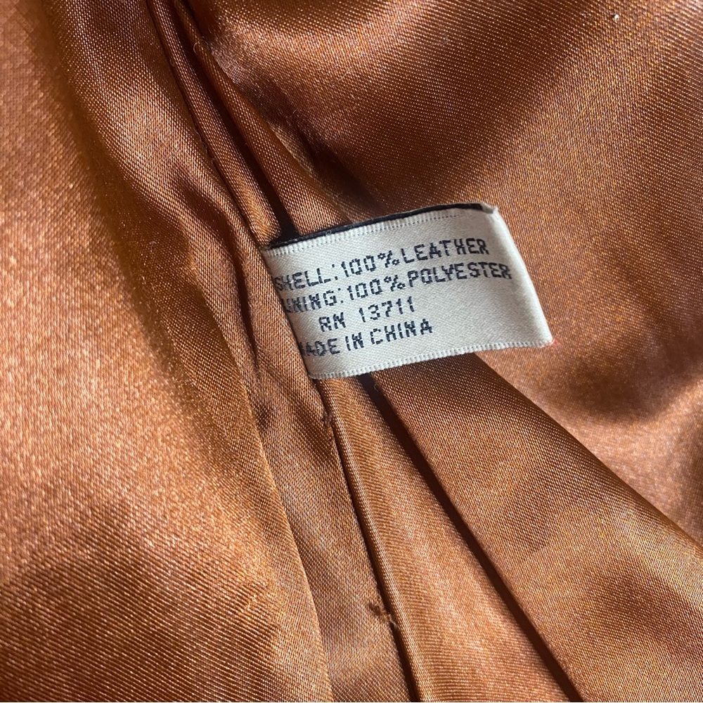 Vintage Valerie Stevens Brown 100% Leather Jacket - Picture 8 of 14